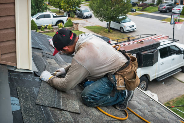 Professional Roofing technician working in Prospect Park, NJ